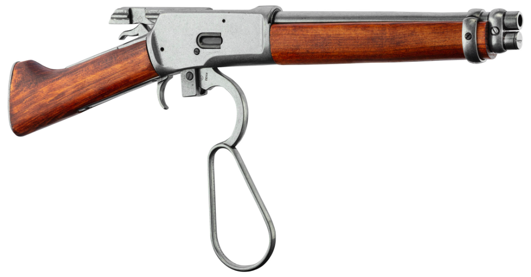 Winchester Mare's Leg M1892 Full Wood & Metal Kever Action Replica Inerte by Denix
