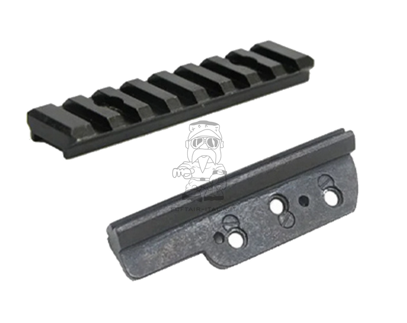 ZF39 K98 - KAR98K Scope Side Mount w. Mini Rail Staffa Laterale con Anelli 1" Per Ottica ZF39 con Mini Slitta 20mm by S&T