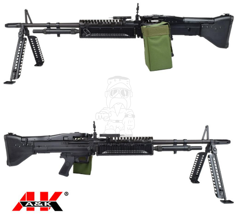 A&K M60 Machine Gun Mitragliatrice LMG Standard Basic Full Metal Version by A&K