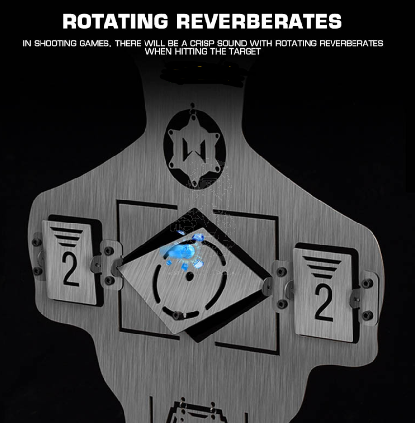 Airsoft - Softair Human Fake Metal Tilting - Reactive Targets Half Body Bersaglio Mezzo Busto in Metallo con Bersagli Basculanti - Reattivi