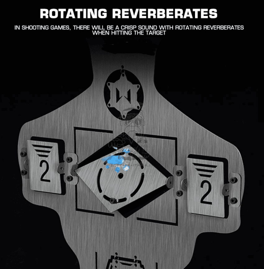 Airsoft - Softair Human Fake Metal Tilting - Reactive Targets Half Body Bersaglio Mezzo Busto in Metallo con Bersagli Basculanti - Reattivi