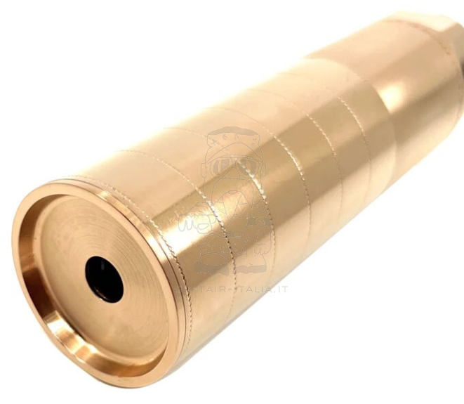 Airsoft Artisan MGX GEN9 Rex DA Flash Hider 14mm. CCW Suppressor Kit Silenziatore QPQ Red Copper by Airsoft Artisan