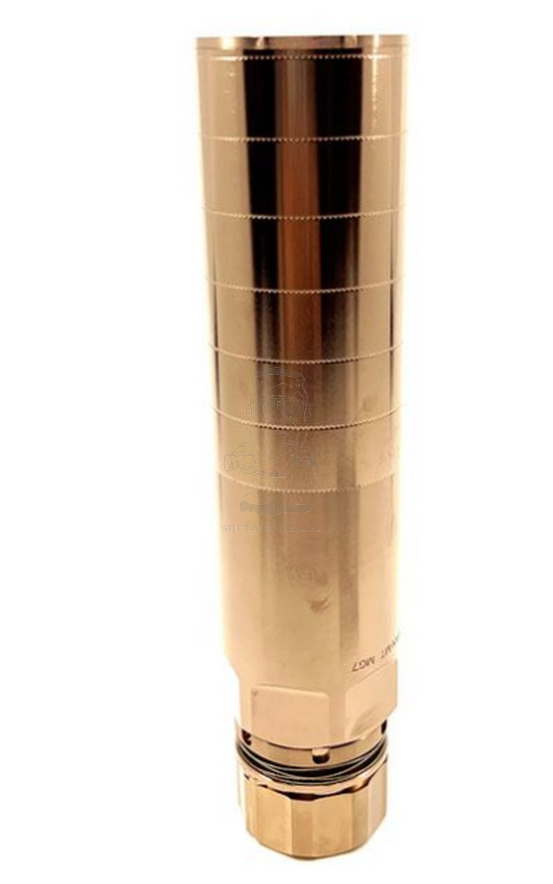 Airsoft Artisan MGX GEN9 Rex DA Flash Hider 14mm. CCW Suppressor Kit Silenziatore QPQ Red Copper by Airsoft Artisan