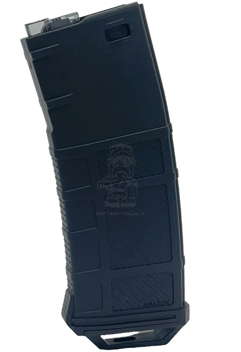 Amarok 250bb AM250-A2 AR15 - M4 - Aeg & HPA Smoke Top Black Version Fast Feed Magazine Caricatore Monofilare by Amarok