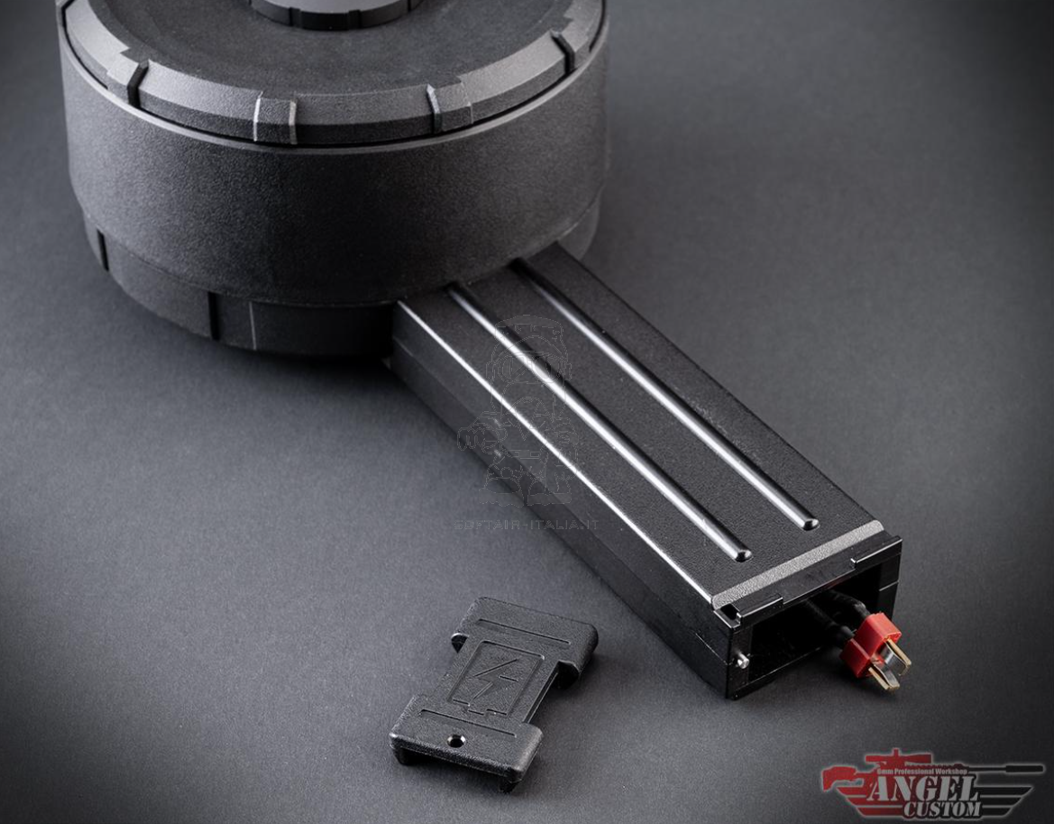 Angel Custom P90 ZAKU 3000bb Auto Electric Winding Drum Magazine Caricatore Elettrico by Angel Custom