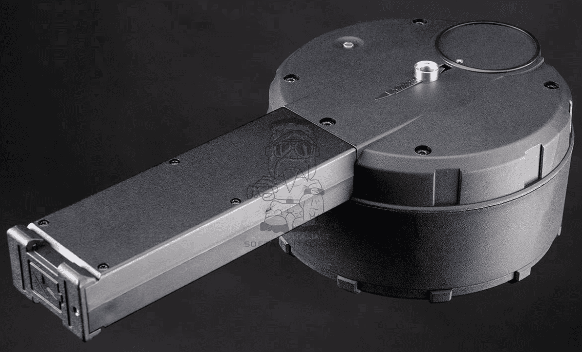 Angel Custom P90 ZAKU 3000bb Auto Electric Winding Drum Magazine Caricatore Elettrico by Angel Custom