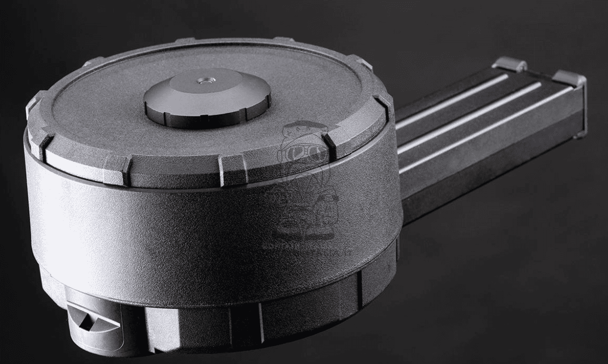 Angel Custom P90 ZAKU 3000bb Auto Electric Winding Drum Magazine Caricatore Elettrico by Angel Custom