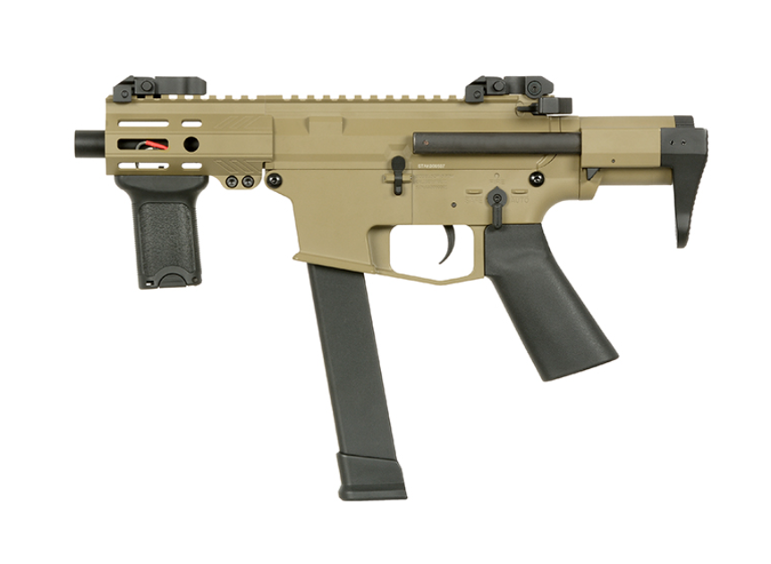 Angstadt Arms > EMG SCW-9 G3 Desert Tan DE Dark Earth Full Metal Submachine AEG by S&T > EMG > Angstadt Arms by S&T > EMG > Angstadt Arms