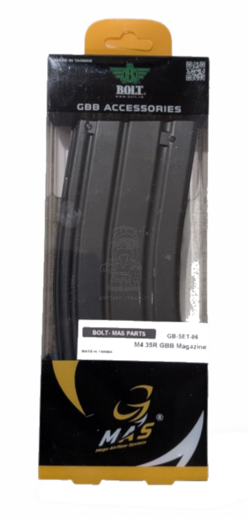 Bolt Airsoft MAS Mega Airflow System Stanag 35bb M4 GBBR MWS Compatible Magazine Caricatore a Gas by Bolt Airsoft