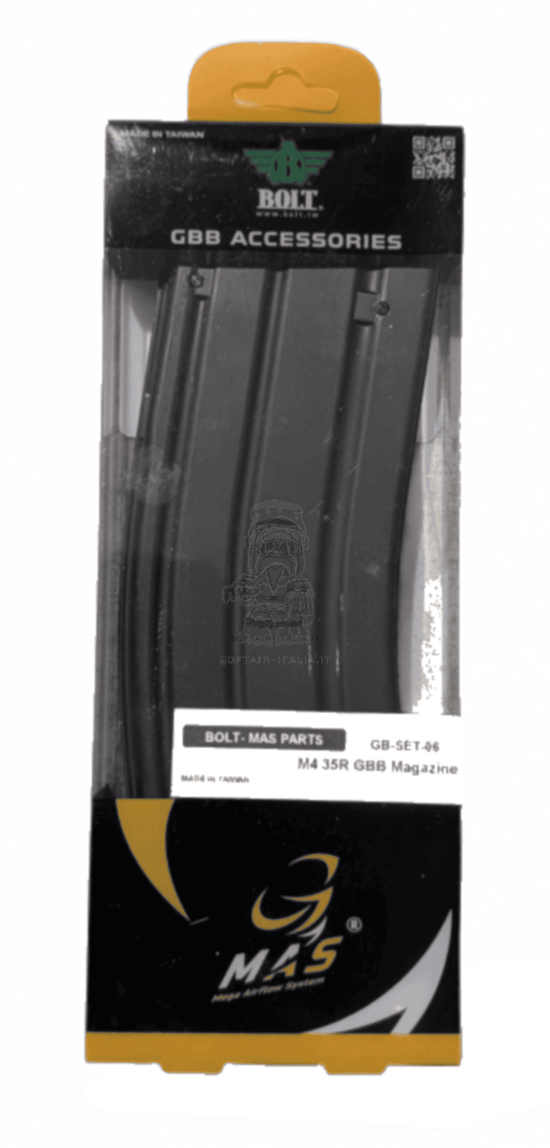 Bolt Airsoft MAS Mega Airflow System Stanag 35bb M4 GBBR MWS Compatible Magazine Caricatore a Gas by Bolt Airsoft