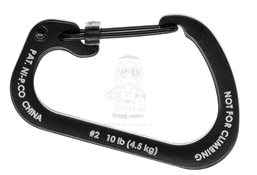 Carabiner - Moschettone Slidelock Steel #2 in Acciaio portata 4,5kg by Nite Ize