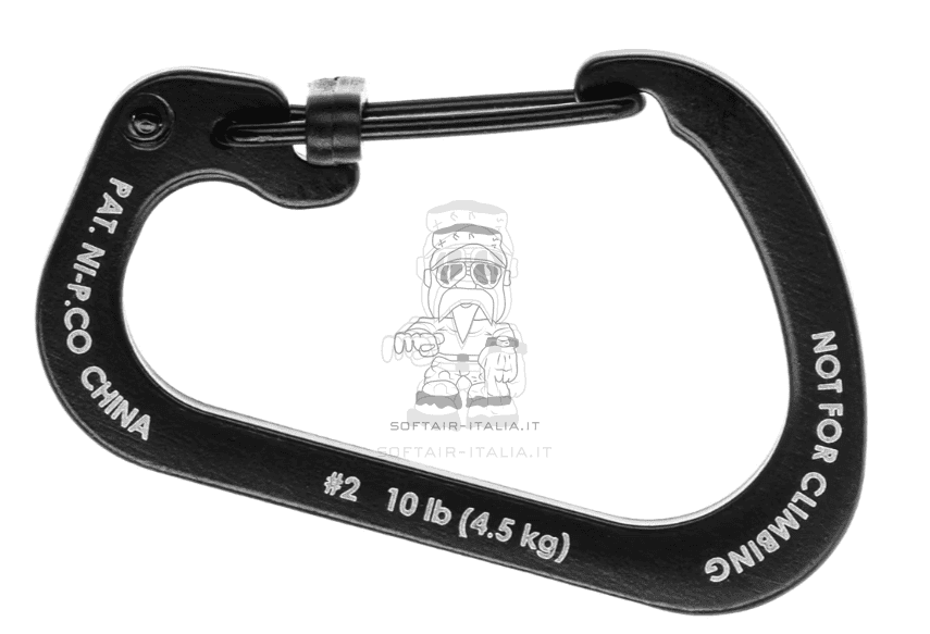 Carabiner - Moschettone Slidelock Steel #2 in Acciaio portata 4,5kg by Nite Ize