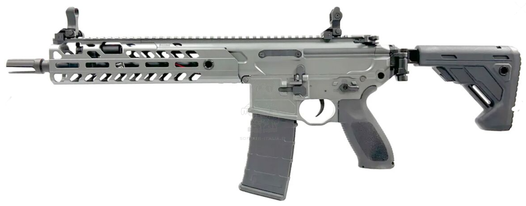 E&C MCX Virtus 10" Type ETU Folding Stock AEG Grey Version by E&C