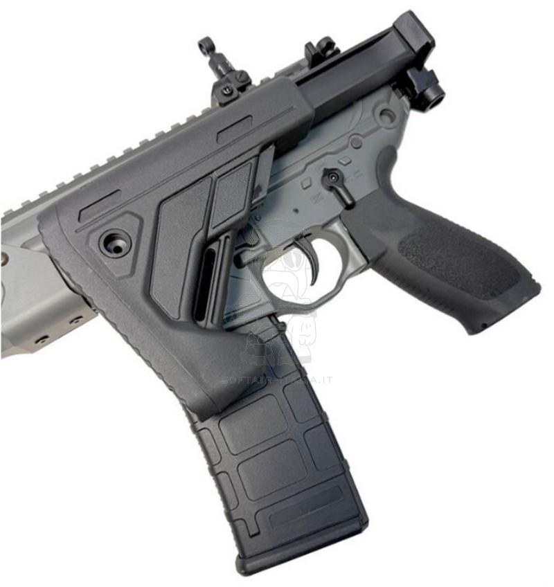 E&C MCX Virtus 10" Type ETU Folding Stock AEG Grey Version by E&C