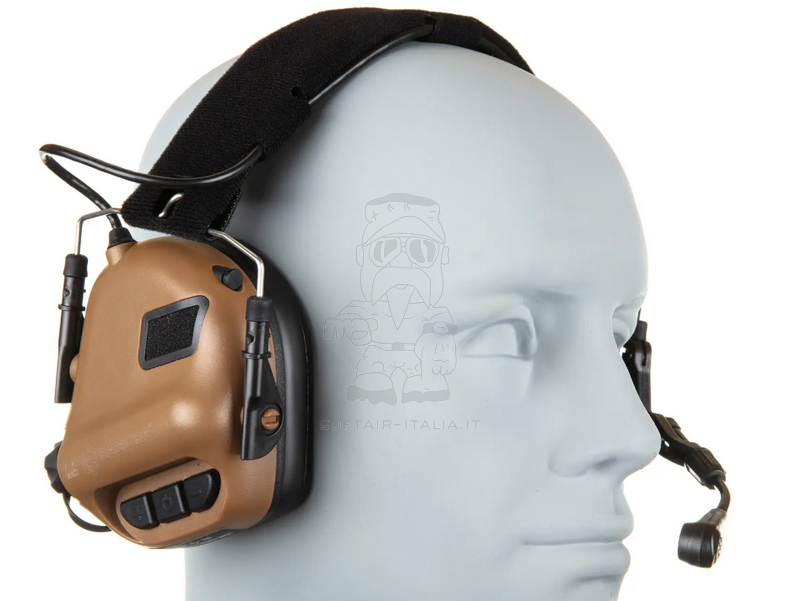 Earmor M32 MOD.4 Tactical Hearing Active Ear Defenders Tan Version by Earmor