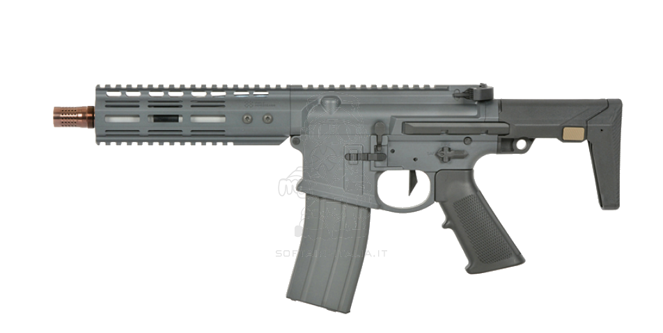 EMG NOVESKE MWS Gen3 N4 Ghetto Blaster PDW 7inch GBBR Urban Grey Version by Double Eagle EMG