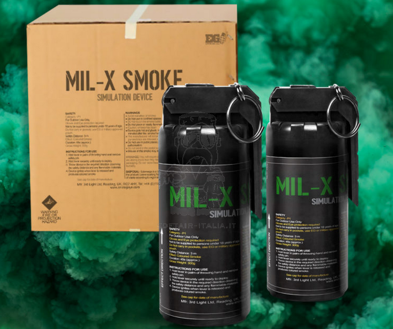 Enola Gaye MIL-X Professional Military Style Training Green Smoke Grenade by Enola Gaye