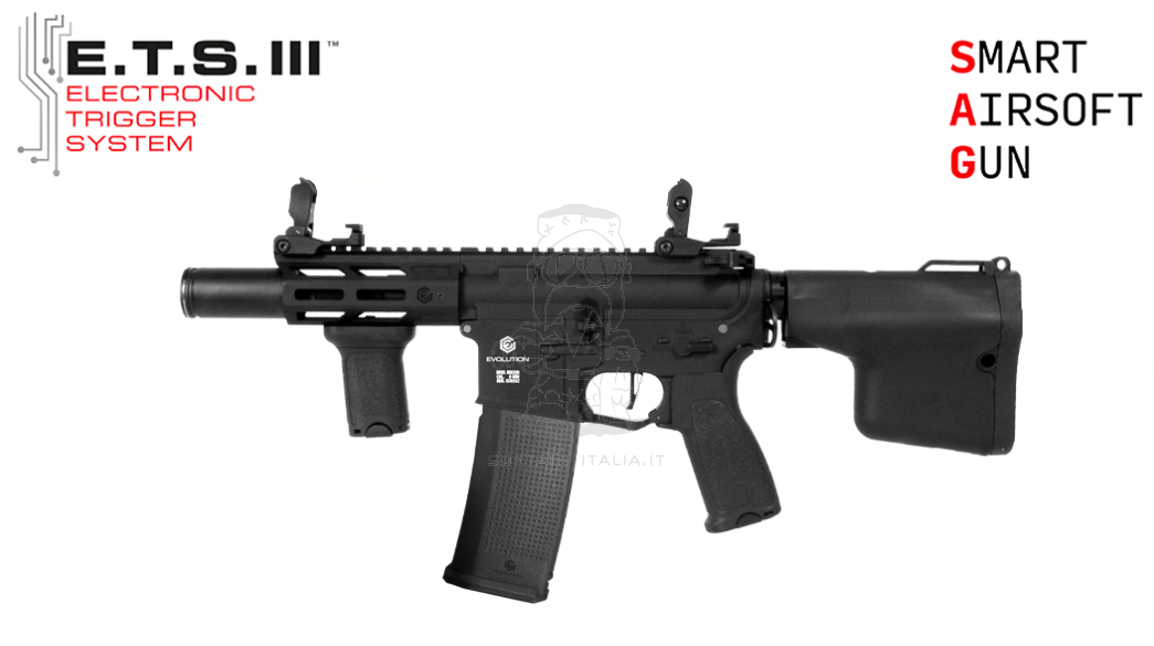 Evolution M4 Recon XS EMR ETS 3 A AX Mosfet Full Metal AEG by Evolution Airsoft