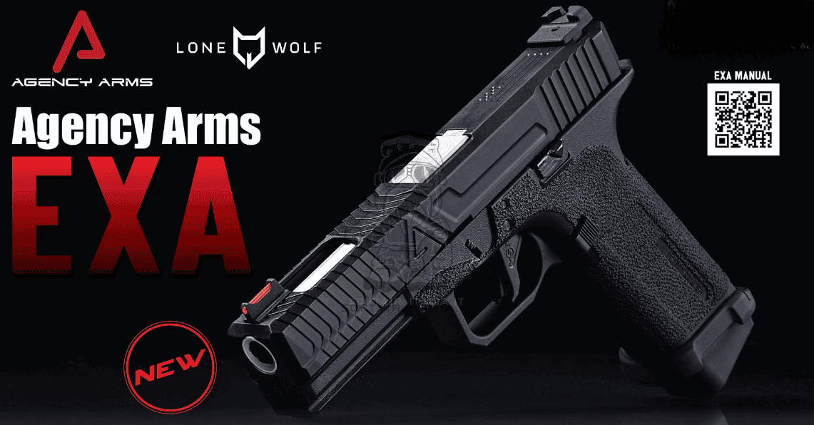 EXA Agency Arms Lone Wolf GBB Gas Blow Back Airsoft Pistol GLOCK Holster Compatible by VFC