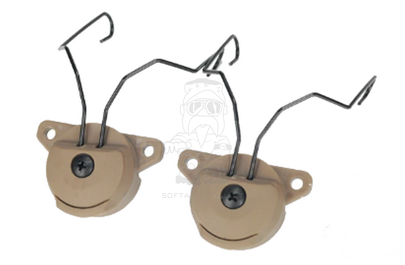 FMA Exfil Tan Dark Earth Helmet Mount for MSA Sordin Headset Adattatore Cuffia by FMA