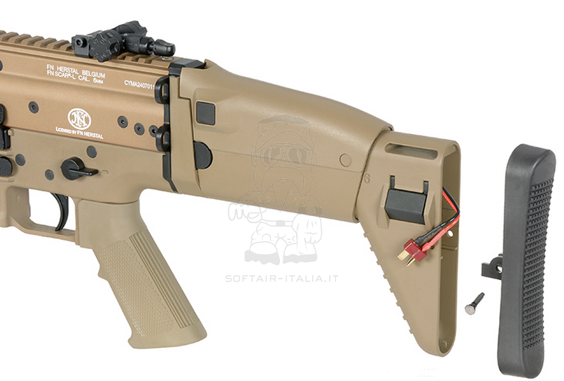 FN SCAR-L High Speed 25rps Configuration ETU Eshooter Gen 2 Tan Version by Cybergun > Cyma Platinum
