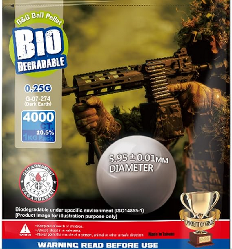 G&G 0.25g BIO DE Dark Earth 4000bb = 1Kg. by G&G