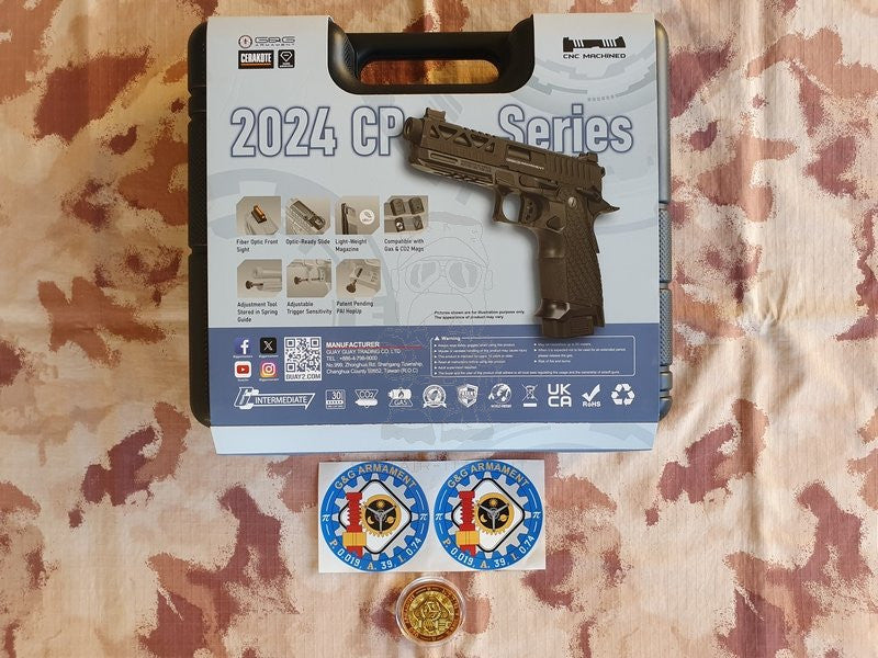 OFFERTE SPECIALI - SPECIAL OFFERS: G&G STP45 2024 CP Elite Light Aluminum Custom Version GBB PIstola BlowBack Carrello e Corpo in Alluminio by G&G