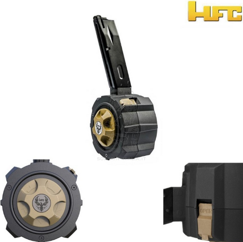 OFFERTE SPECIALI - SPECIAL OFFERS: HFC - Tokyo Marui M9 Gas Drum 145bb Magazine Tokyo Marui Compatible by HFC