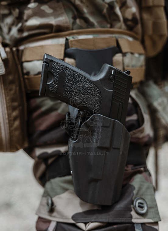 HK USP Heckler & Koch 9mm. Licensed AEP Mosfet Air Electric Pistol by Umarex - Cyma