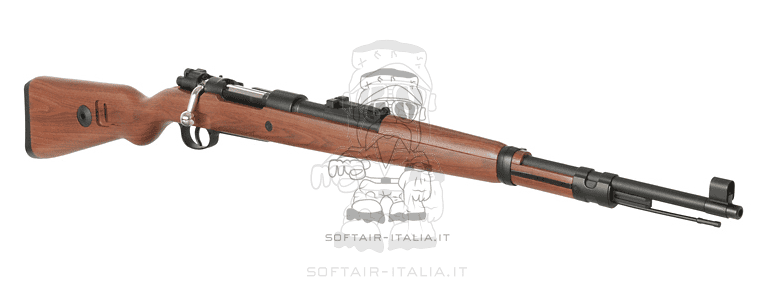 K98 WWII KAR98K Mauser Karabiner Abs Wood Type Stock Shells Ejecting Spring Power by Double Bell