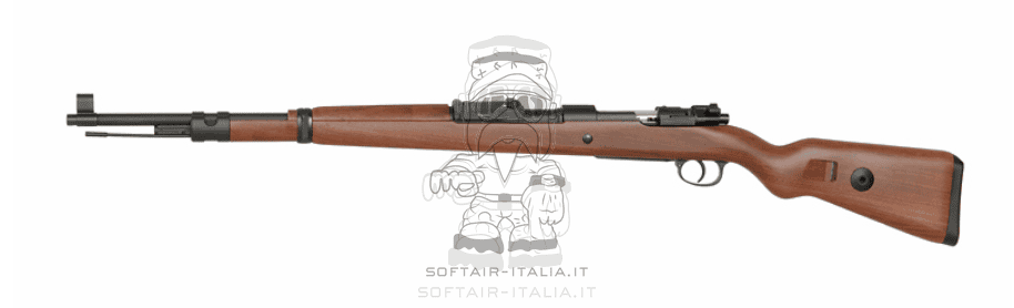 K98 WWII KAR98K Mauser Karabiner Abs Wood Type Stock Shells Ejecting Spring Power by Double Bell