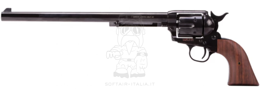 King Arms Peacemaker SAA .45 Revolver L 11inch Electro Plating BK Gas Action Gen 2 by King Arms