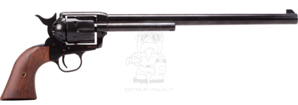 King Arms Peacemaker SAA .45 Revolver L 11inch Electro Plating BK Gas Action Gen 2 by King Arms