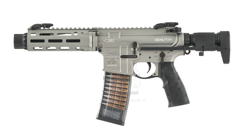 M4 PDW DDM4 CQB 7" Daniel Defense MFR XL Handguard M-LOK System GBBR EGM Grey Version by Cyma CGS