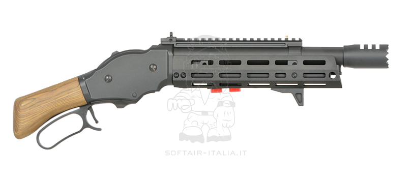 Mare's Leg Winchester Type Gas 1 Joule Lever Action Shotgun Full Wood & Metal by Golden Eagle