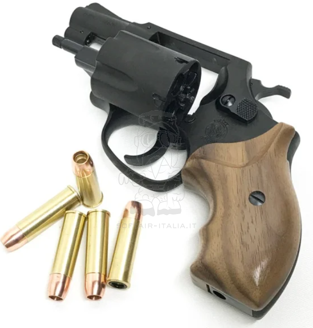 Marushin S&W M36 .38Special 3" J Frame Wooden Grips Gas Airsoft Pistol by Marushin