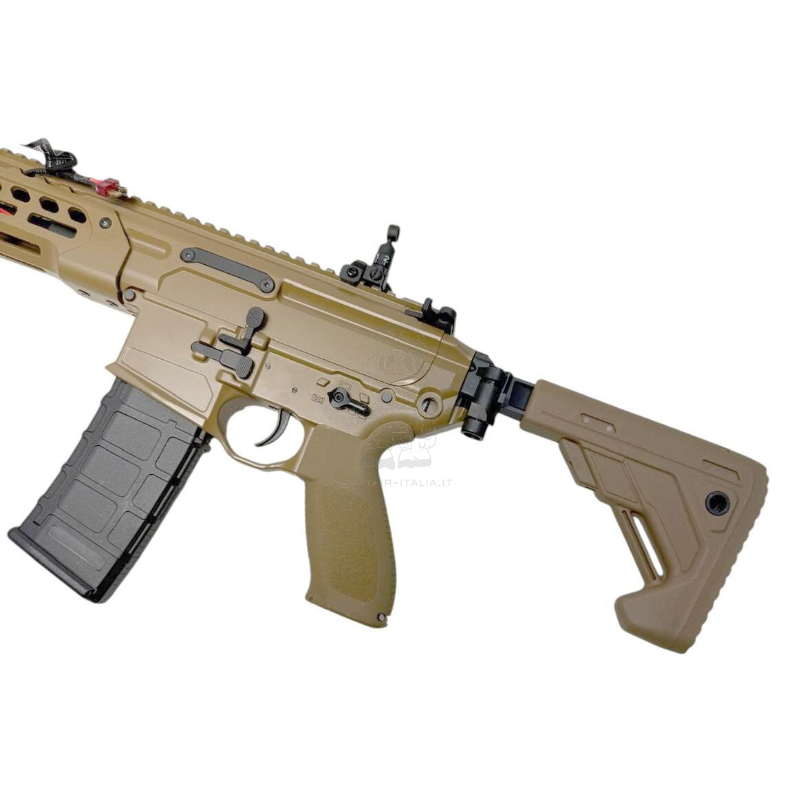 E&C MCX Spear-LT Type 13" Full Metal Replica ETU FDE Flat Dark Earth Version AEG by E&C