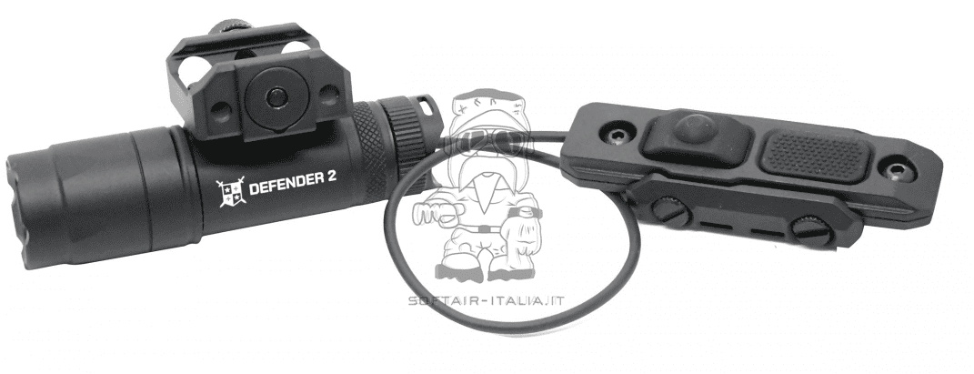 MLOK & RIS Rail Tactical Flash Light DEFENDER 2 Stribog Official Accessories by Delta Armory