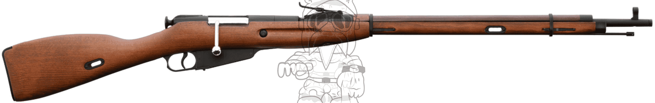 Mosin Nagant M1891.30 Shell (K98) Ejecting Full Wood & Metal Spring Power Sniper Rifle by Double Bell