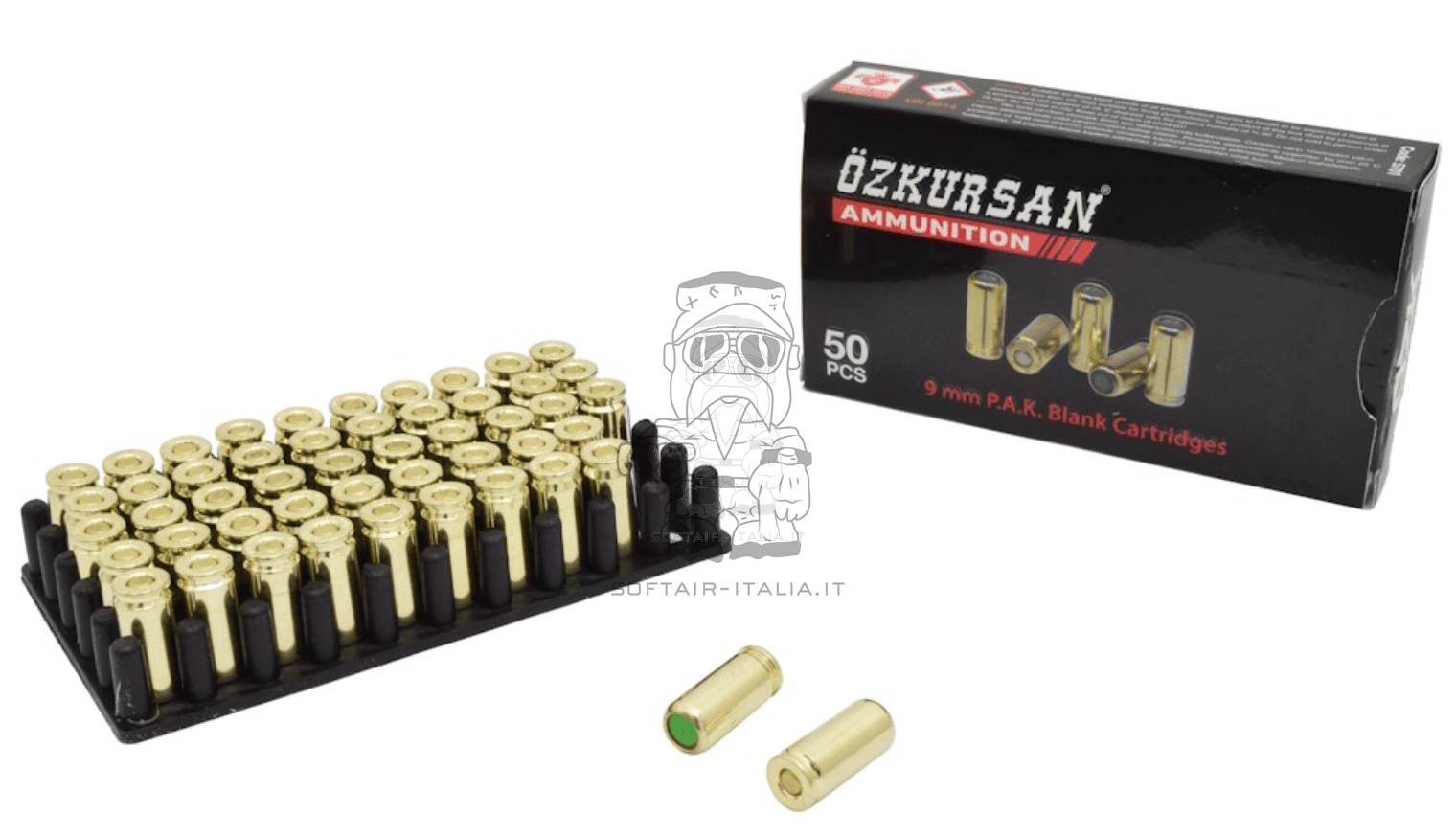Ozkursan Blank Cartridges Cartucce a Salve 9mm P.A.K. 50pcs by Ozkursan Ammunition