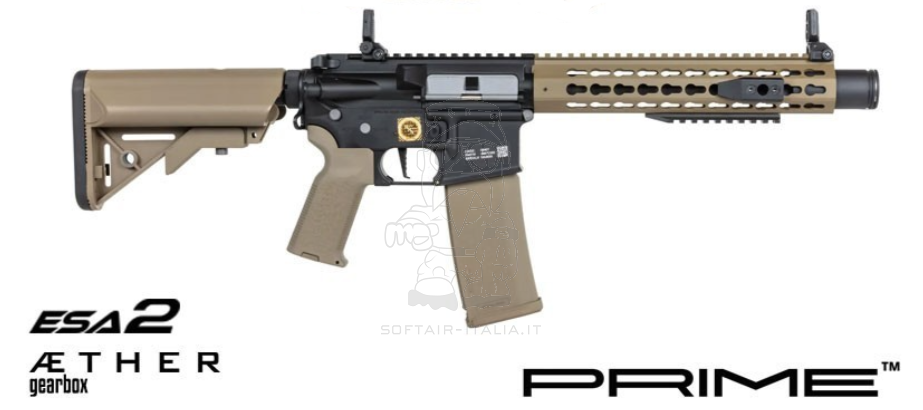 Specna Arms M4 RRA Rock River Arms KeyMod SA-P07 Prime™ Hal™ Etu Half Tan Dual Color AEG by Specna Arms