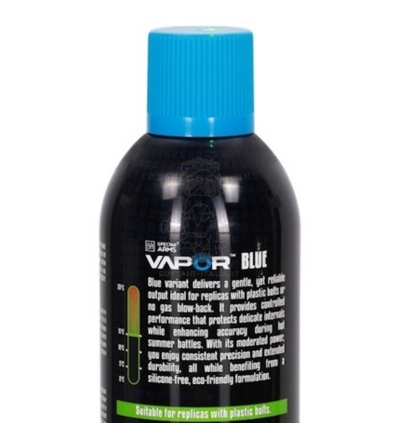 Specna Arms Vapor™ Blue 117 PSI - 25° Green Gas 600ml Echo Friendly & Silicon Free by Specna Arms