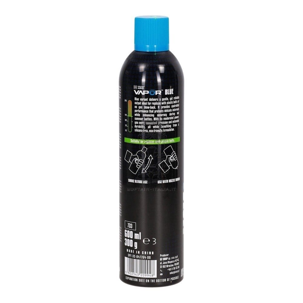 Specna Arms Vapor™ Blue 117 PSI - 25° Green Gas 600ml Echo Friendly & Silicon Free by Specna Arms