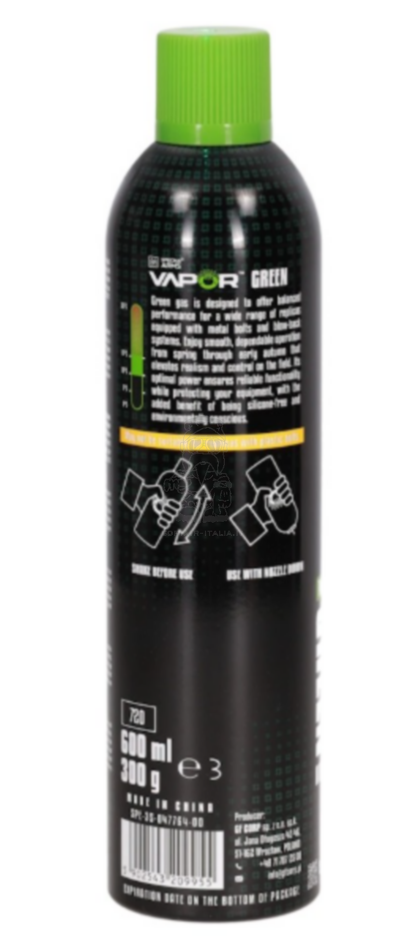 Specna Arms Vapor™ Green 145 PSI - 25° Green Gas 600ml Echo Friendly by Specna Arms