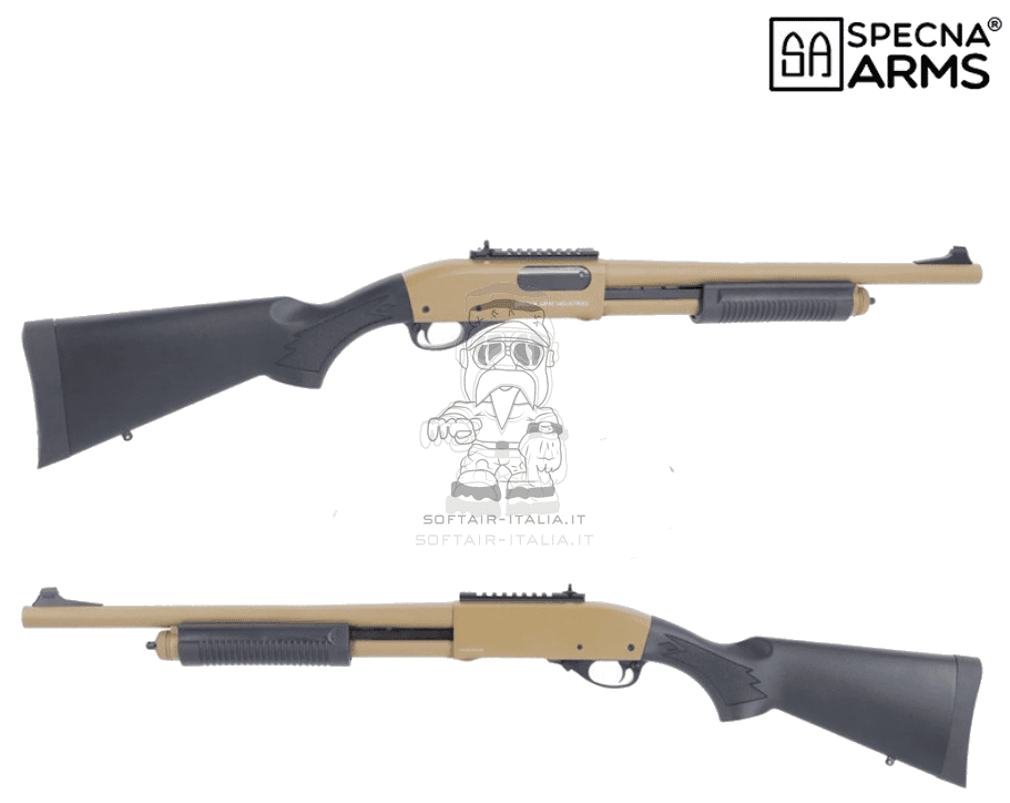 Specna Arms VAPOR™ Gas 3 barrels Shotgun SA-VGS4 Full Metal Dual Color Half Tan by Specna Arms