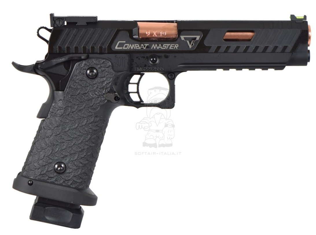 Taran Tactical Innovations™ EMG Licensed 2011 Combat Master Full Auto & Semi JW3 Hi-Capa GBB By EMG TTI Taran Tactical Innovations