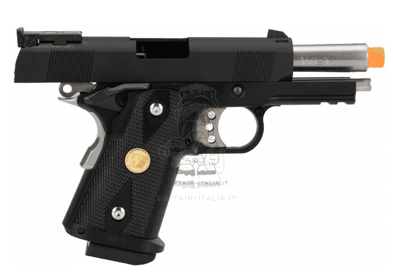 WE Pistola Softair Hi-Capa 3.8 "Baby" Metal Slide GBB Gas Blow Back by WE
