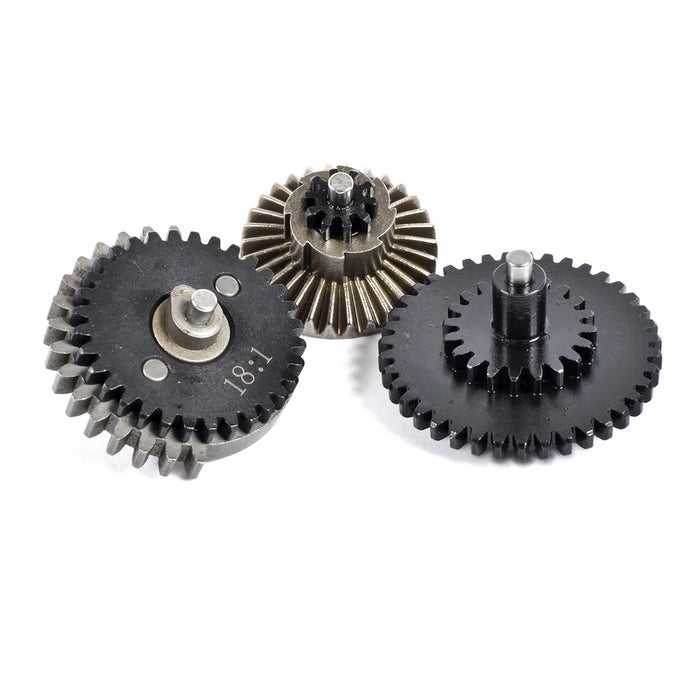 18:1 CNC Steel Original Ratio Gear Set 8 Camme by King Arms per Eagle Force