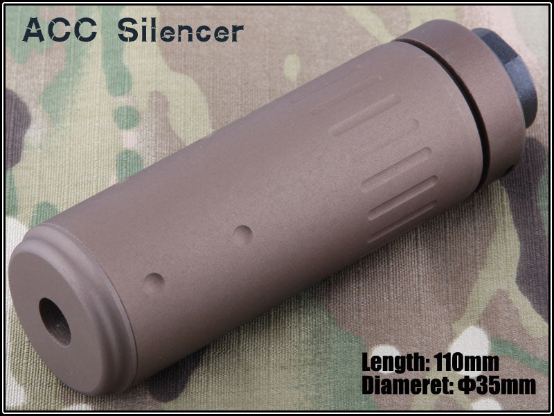 ACC Extension Barrel Silenziatore M4 - Scar Bronze DE 14mm SX BD0477CB by Big Dragon