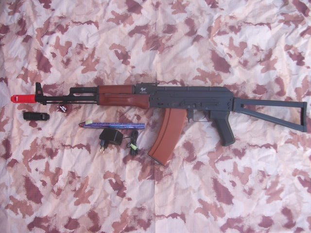 AK74s Type EBB Electric Blow Back Full Wood & Metal Jing Gong
